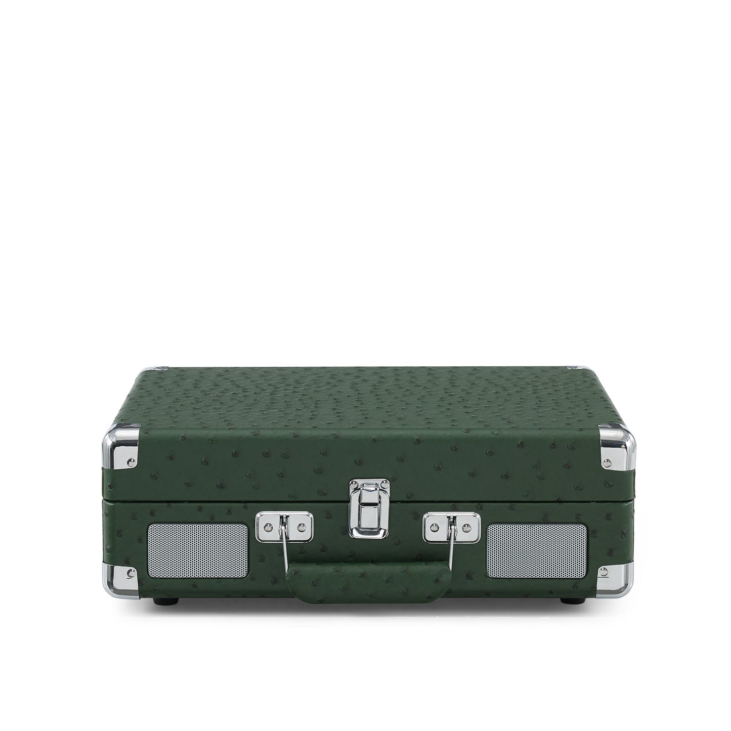 Cruiser Deluxe Portable Turntable (Green Ostrich)- Now With Bluetooth Out
