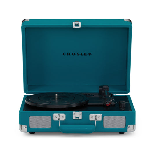 Cruiser Deluxe Portable Turntable - (Teal) Now With Bluetooth Out