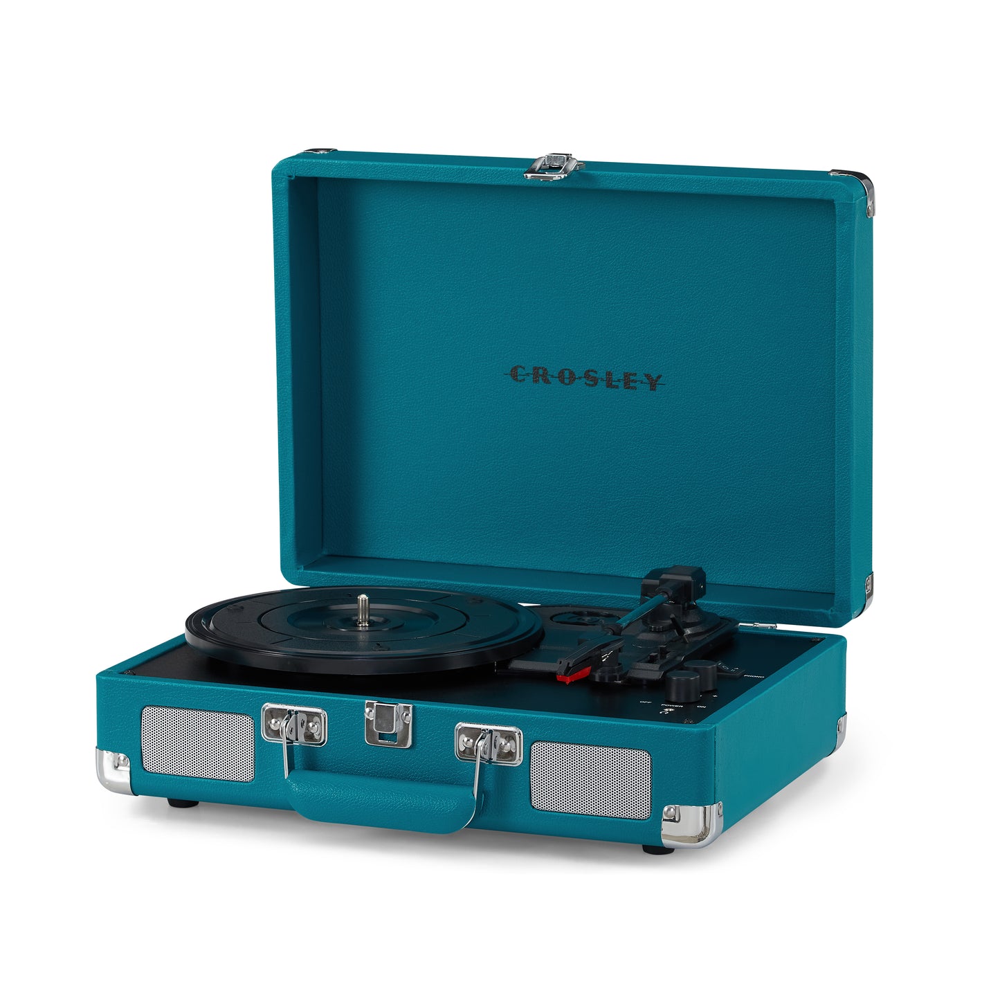 Cruiser Deluxe Portable Turntable - (Teal) Now With Bluetooth Out