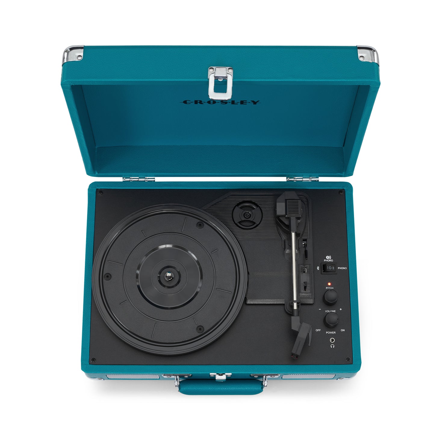 Cruiser Deluxe Portable Turntable - (Teal) Now With Bluetooth Out