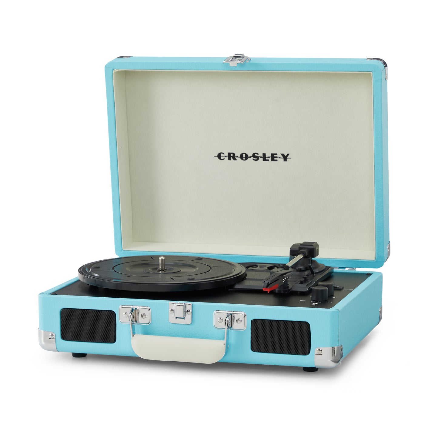 Cruiser Plus Deluxe Portable Turntable - Now With Bluetooth Out (Turquoise)