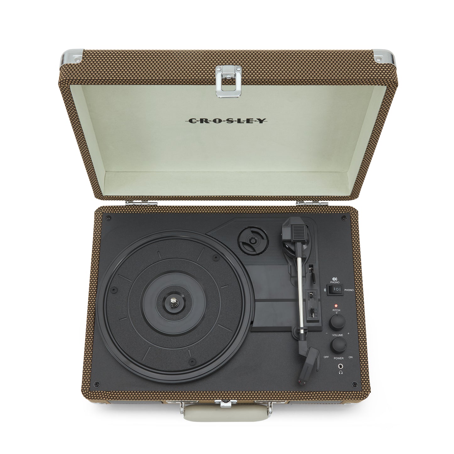 Cruiser Plus Portable Turntable (Tweed) - Now With Bluetooth Out