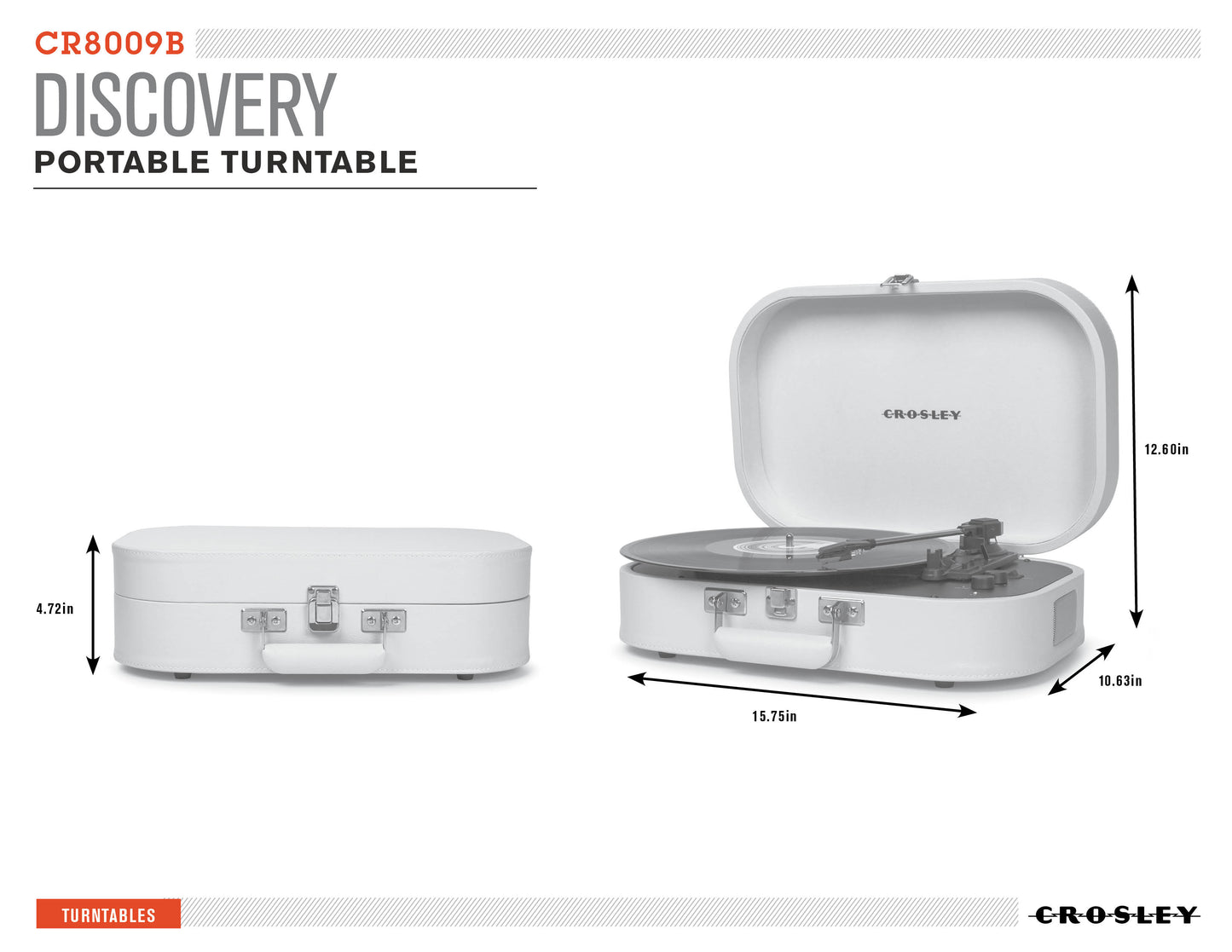 Discovery Portable Turntable (Glacier)