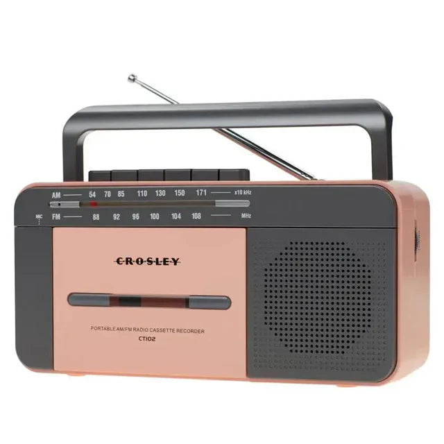 Ct102 Cassette Player (Rose Gold/Grey) (UK Adapter)