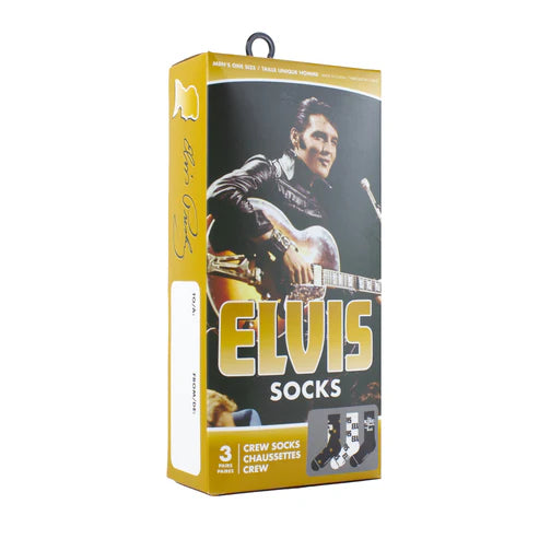Elvis Socks 3 Pack In Gift Box (One Size)