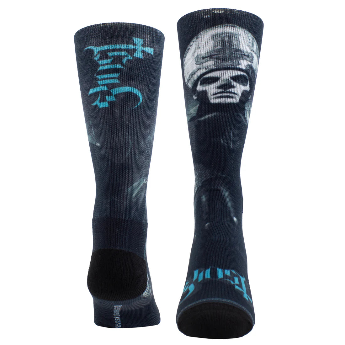 Ghost Papa Emeritus Teal Logo Socks (One Size)