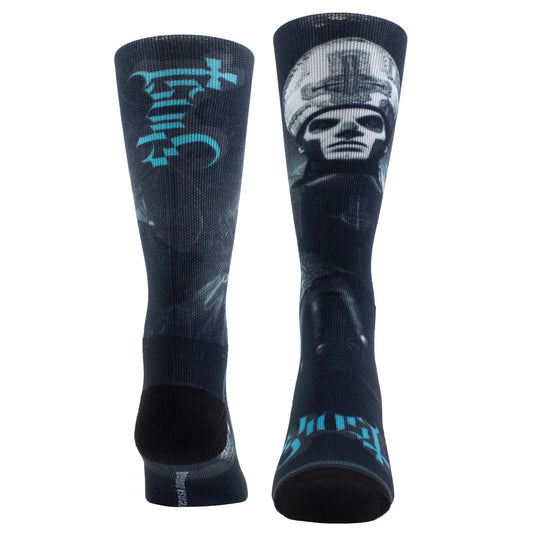 Ghost Papa Emeritus Teal Logo Socks (One Size)