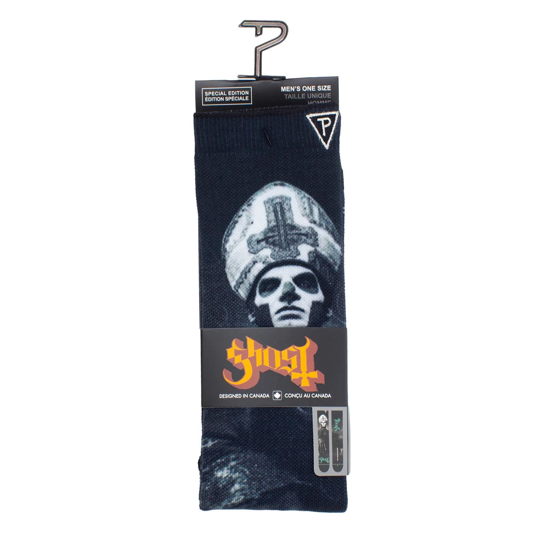 Ghost Papa Emeritus Teal Logo Socks (One Size)