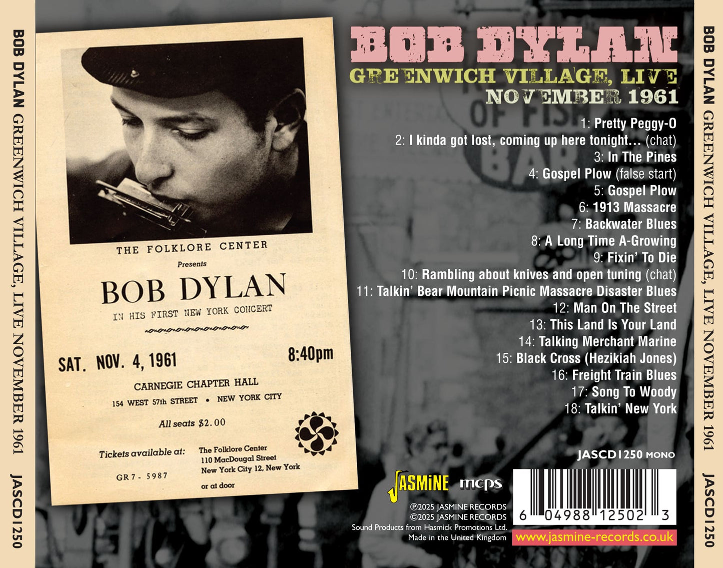 Greenwich Village. Live - November 1961