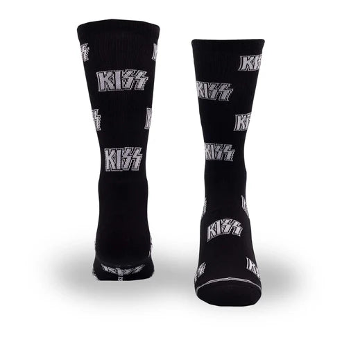 Kiss All Over Logo Crew Socks (One Size)