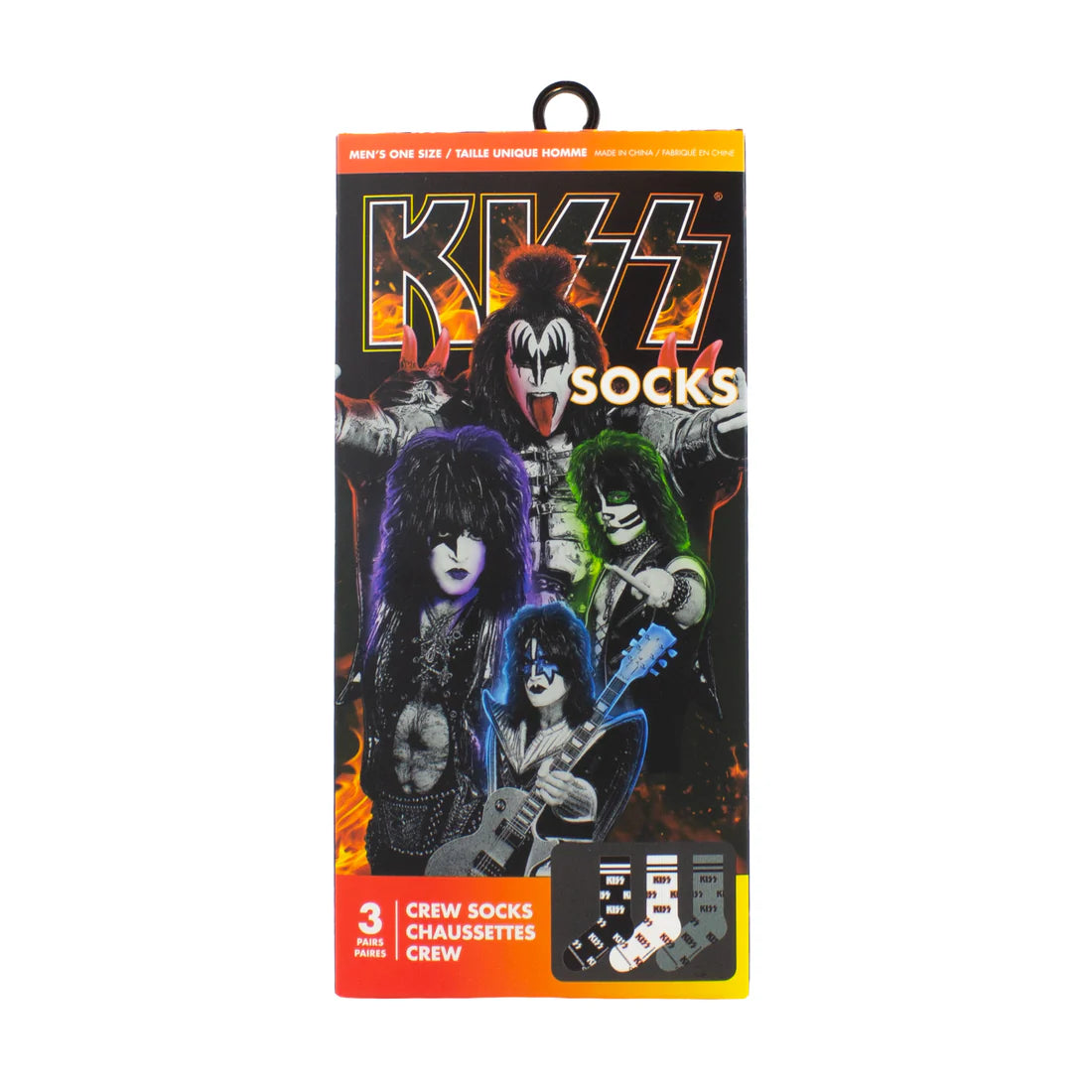 Kiss Socks 3 Pack In Gift Box (One Size)