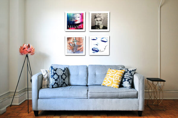 White LP Flip Frame