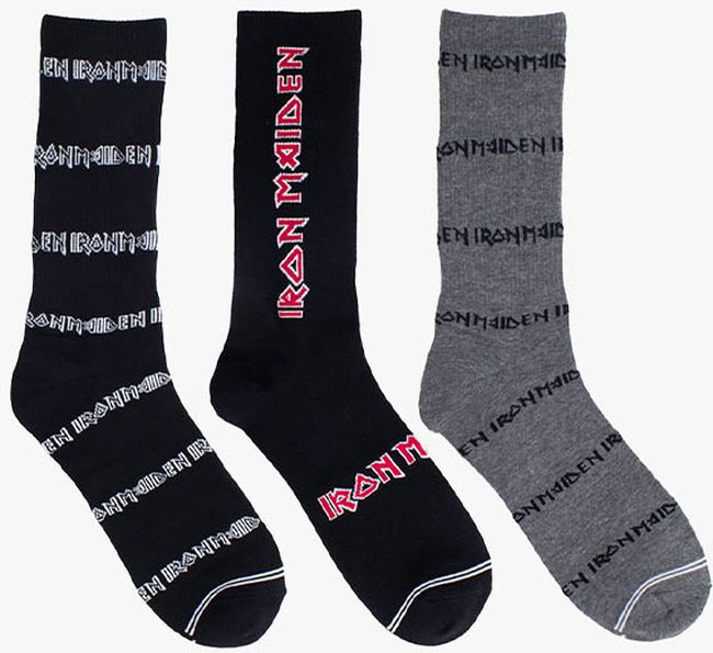 Iron Maiden Socks 3 Pack In Gift Box (One Size)