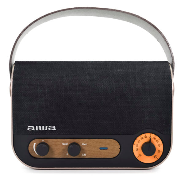 Aiwa - Vintage Style Portable Radio & Speaker (Fm/Usb/Aux/Bt)