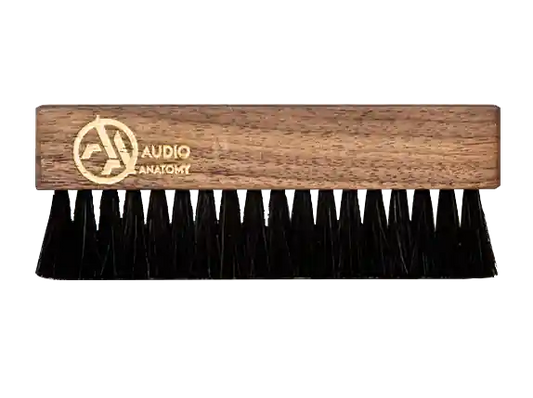 Walnut Wood Brush Natural With Antistatic Goat And Nylon Fiber - Deluxe (Dry & Wet Cleaning)