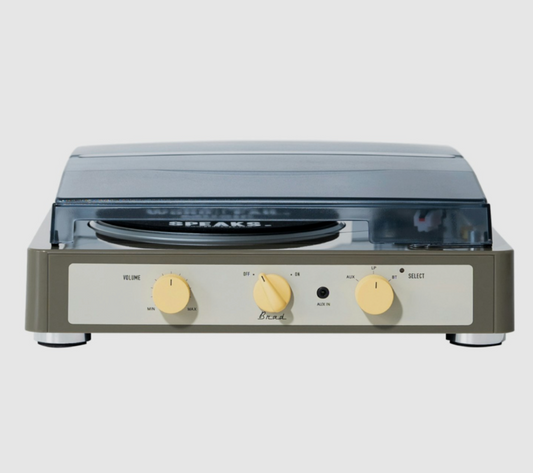 Brad Retro Record Player (Grey)