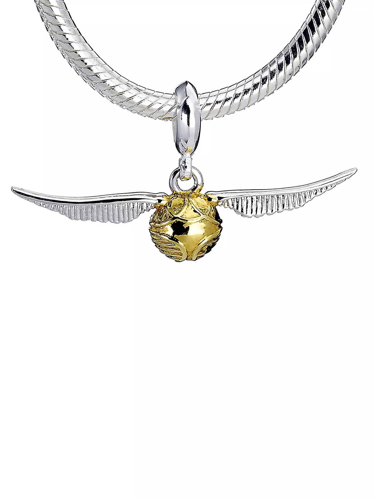 Harry Potter Crystal Bracelet & Sterling Silver Golden Snitch Charm