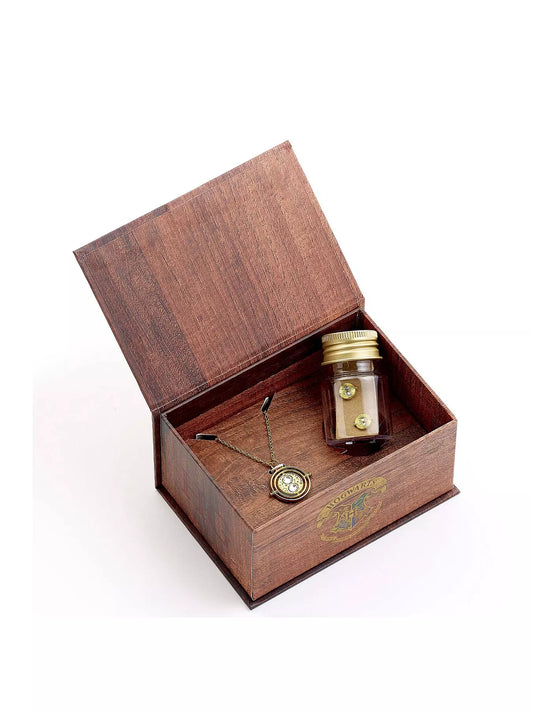 Harry Potter Hermione Potions Gift Box With A Time Turner Necklace & Stud Earrings