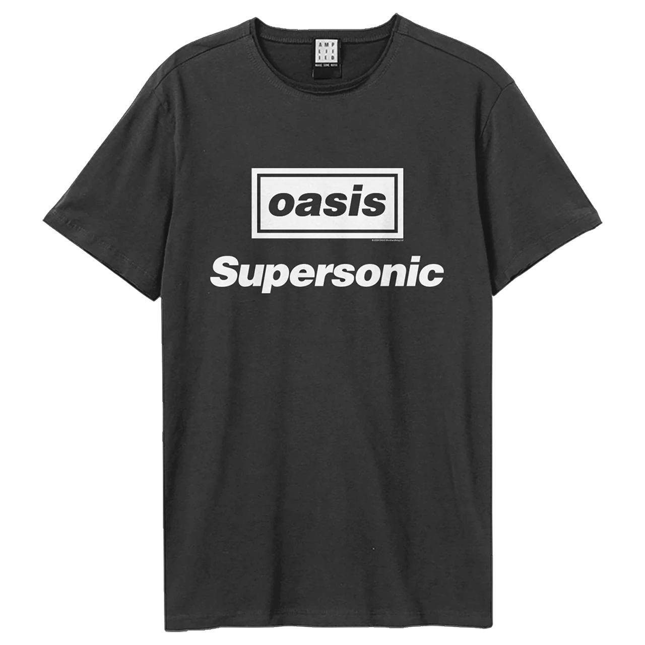 Oasis Supersonic Title Amplified Small Vintage Black T Shirt