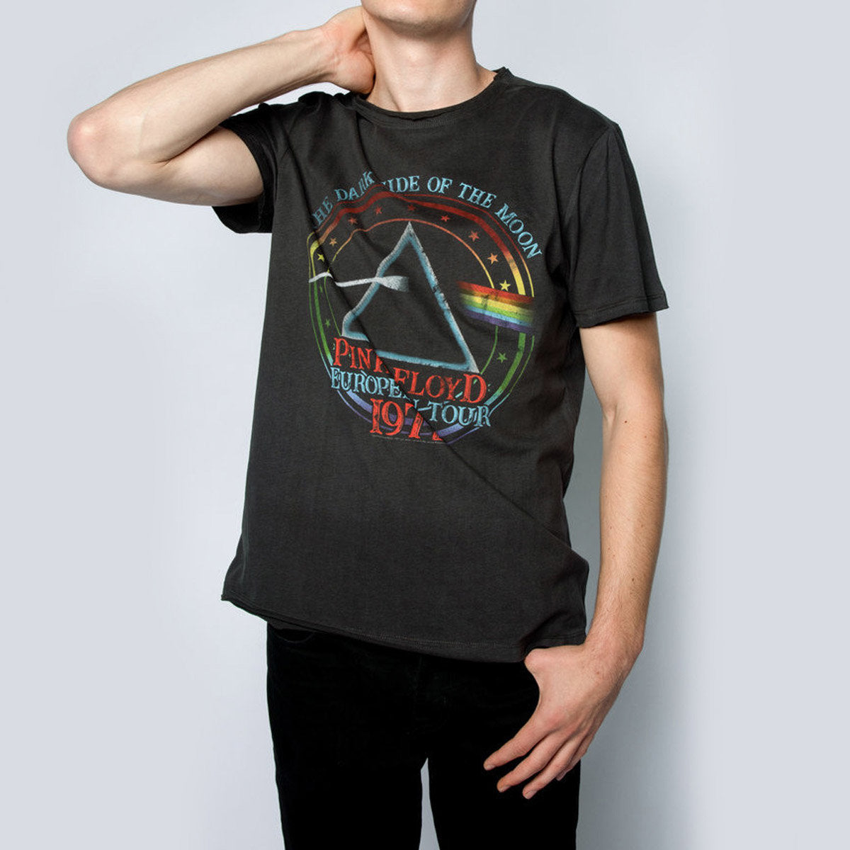 Pink Floyd - 1972 Tour Amplified Vintage Charcoal Large T Shirt