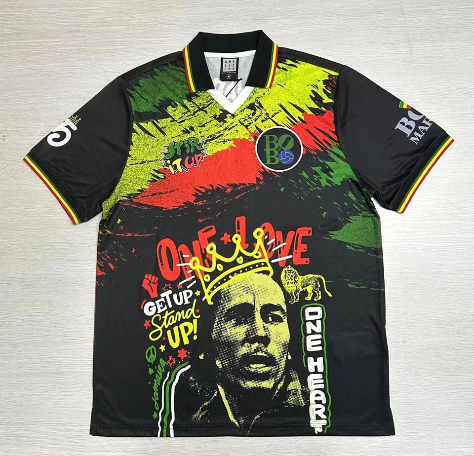 Bob Marley One Love Rock Fc Football Shirt Xx-Large