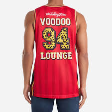 Rolling Stone Voodoo Lounge Red Basketball Jersey X Large