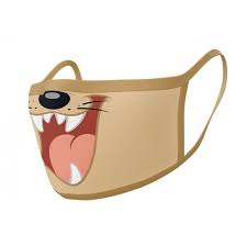 Looney Tunes Taz Mouth Face Covering (Pack Of 2)