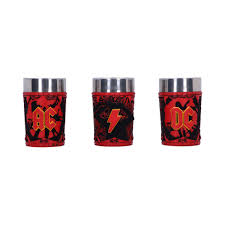 AC/DC Logo Shot Glass Set (Set Of 3)