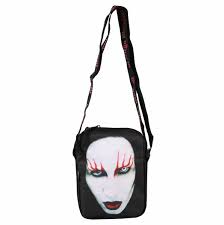 Marilyn Manson Crossbody Bag - Red Lips
