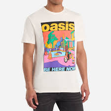 Oasis Be Here Now Colour Amplified Large Vintage White T Shirt