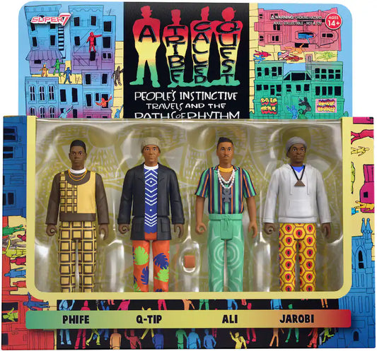A Tribe Called Quest Reaction Figures Wave 1 Peoples Instinctive Travels And The Paths Of Rhythm (4-Pack)