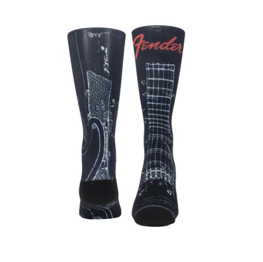 Fender Guitar Parts Socks Black (One Size)