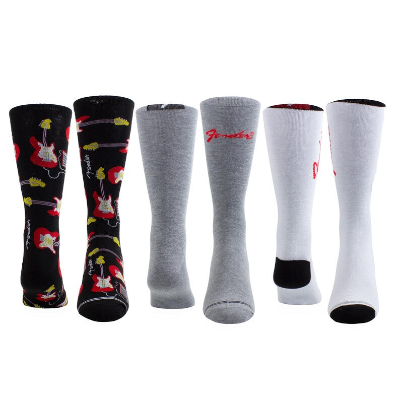 Fender Socks 3 Pack In Guitar Tin (One Size)