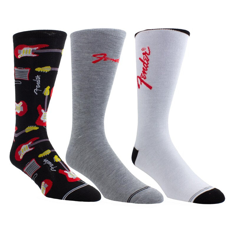 Fender Socks 3 Pack In Guitar Tin (One Size)
