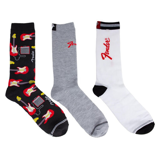 Fender Socks 3 Pack In Guitar Tin (One Size)