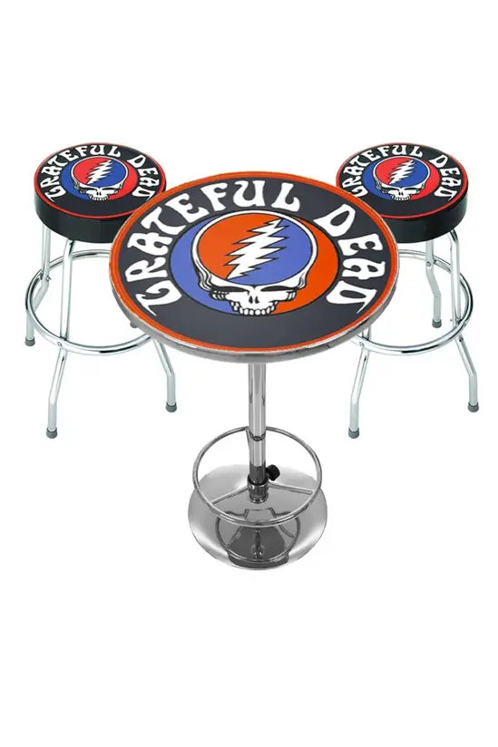 Grateful Dead Logo (Table & 2 X Bar Stools)
