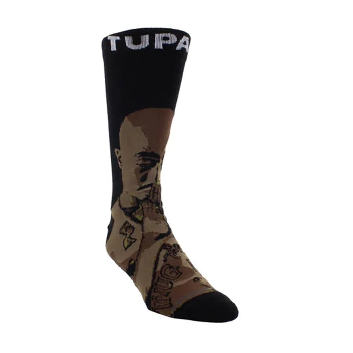 Tupac Praying Hands Crew Socks (One Size)