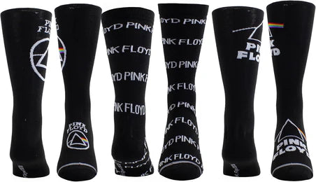 Pink Floyd Socks 3 Pack In Guitar Tin (One Size)