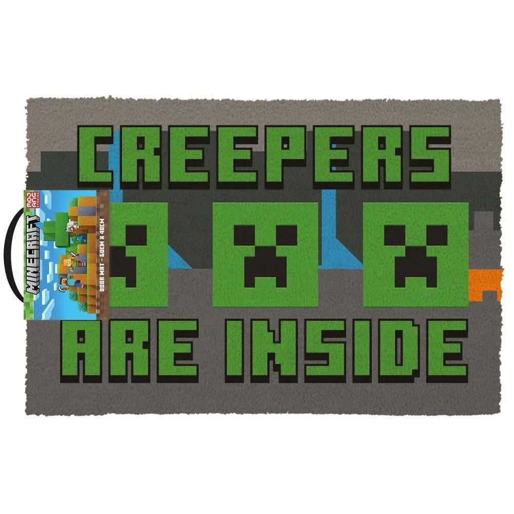 Minecraft (Creepers Need Hugs) Coir Door Mat