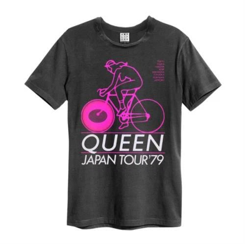 Queen Japan Tour 79 Amplified Vintage Charcoal X Large T Shirt