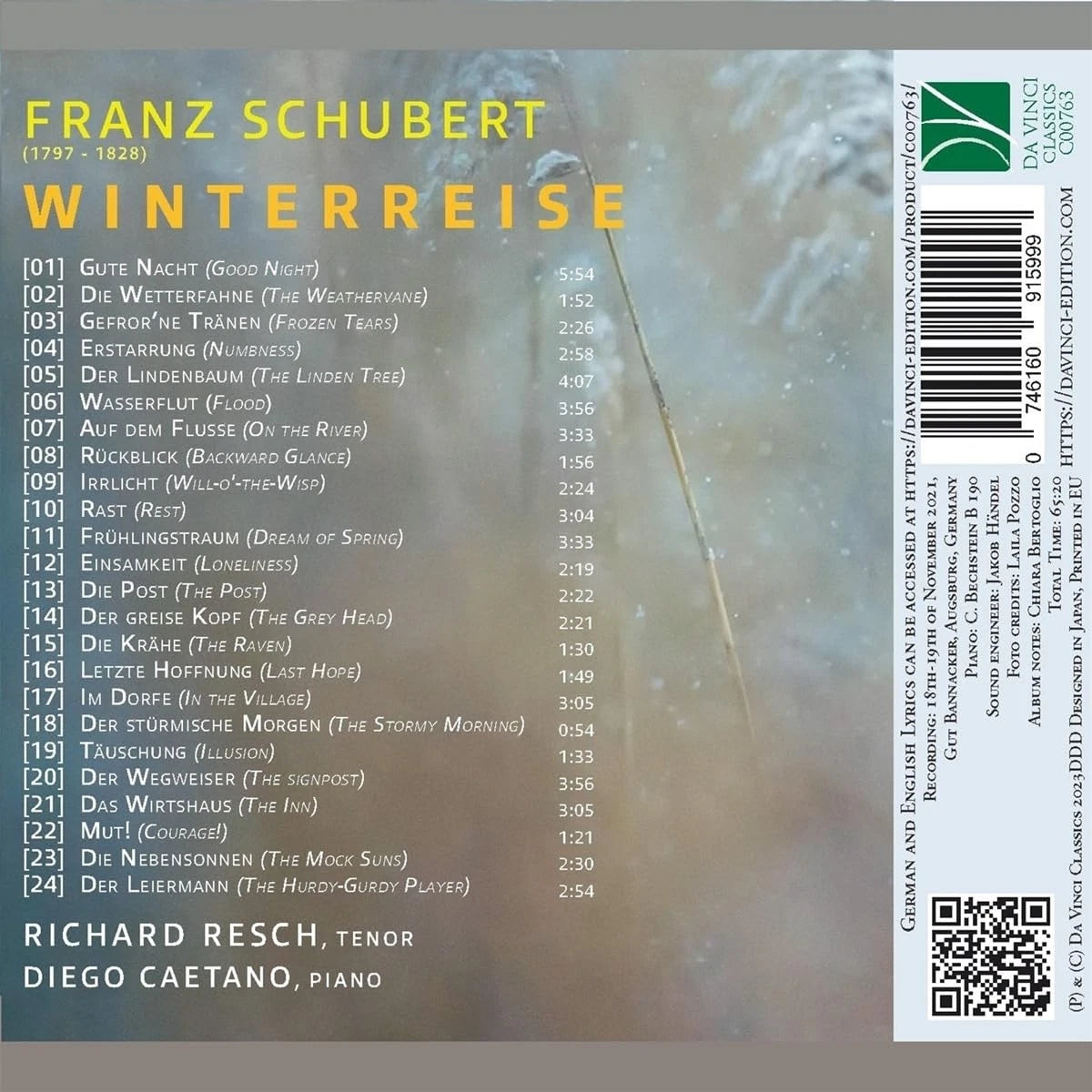 Franz Schubert: Winterreise. D. 911