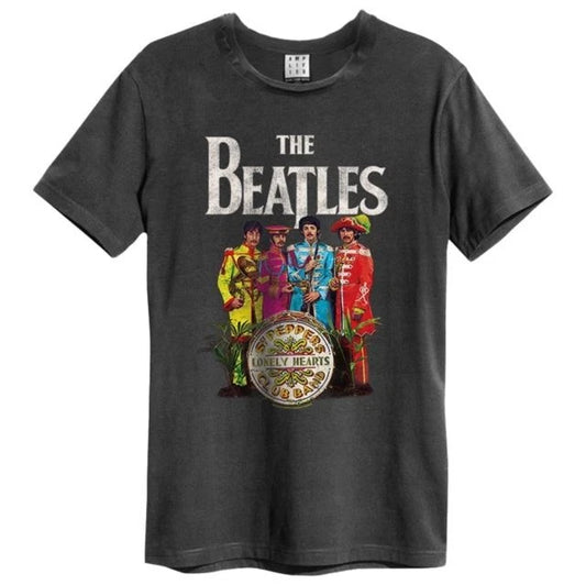 Beatles - Lonely Hearts Amplified Xx Large Vintage Charcoal T Shirt
