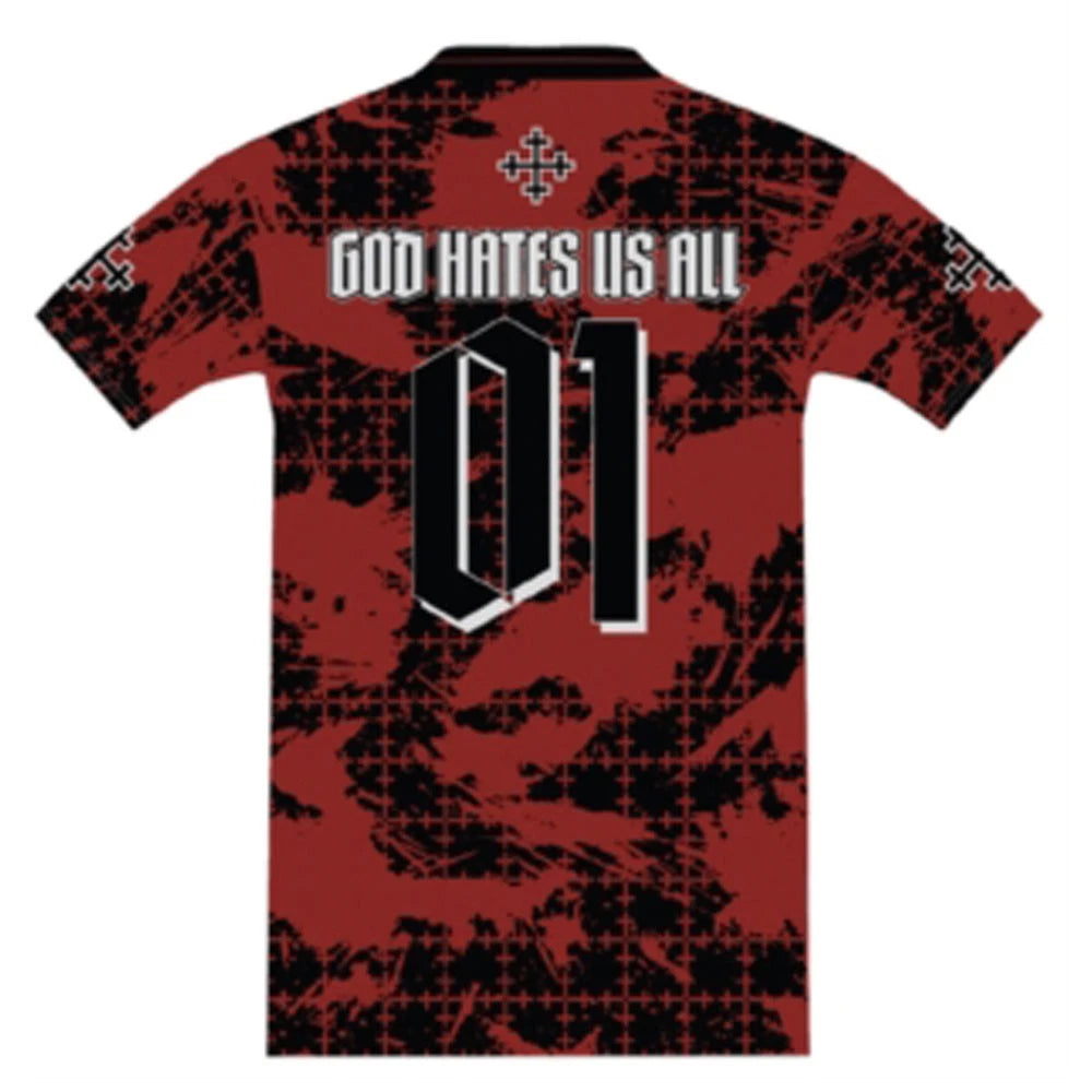 Slayer God Hates Us Rock FC Football Shirt Small