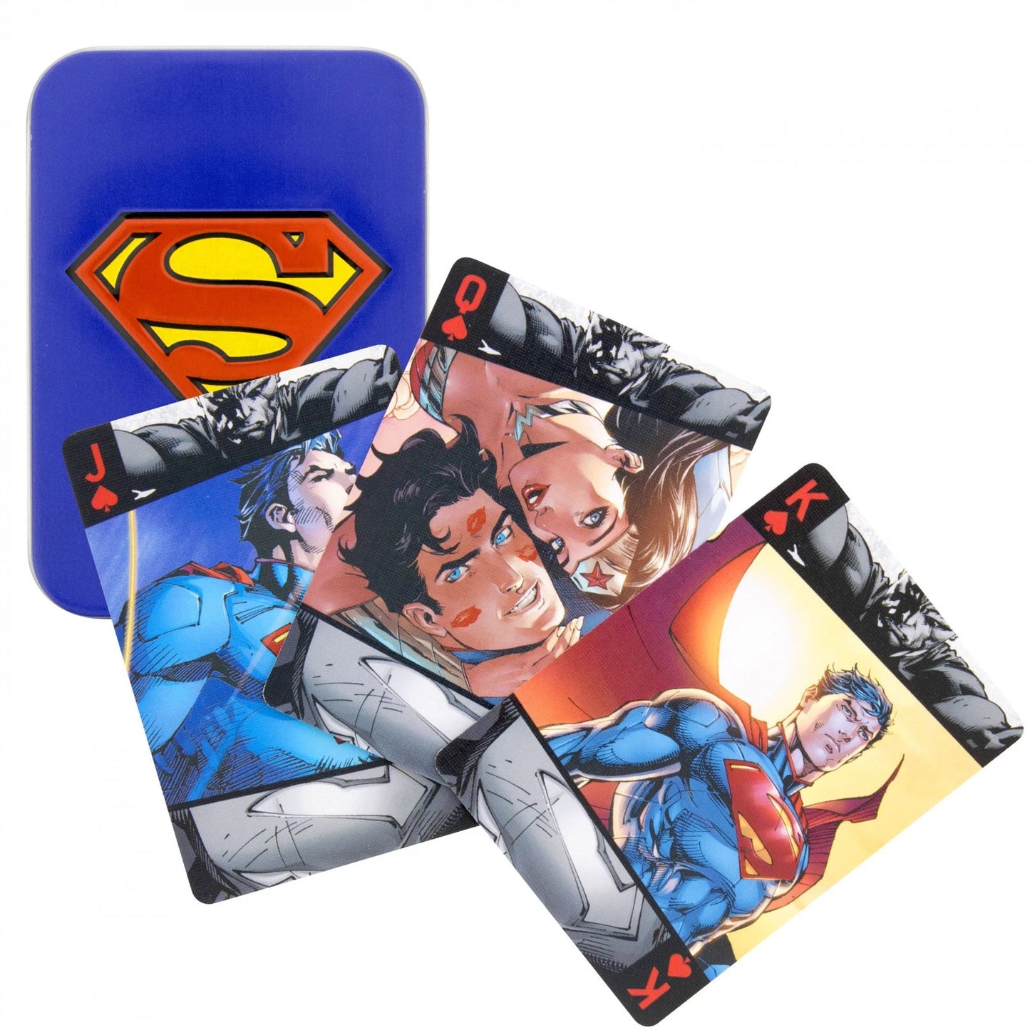 Superman Playing Cards In A Tin