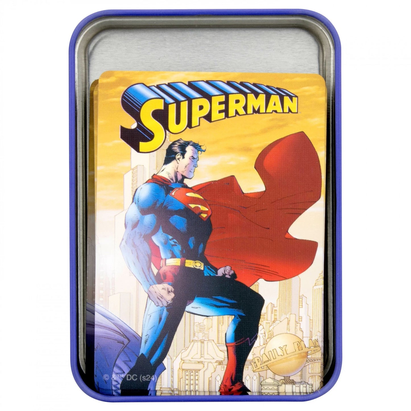 Superman Playing Cards In A Tin