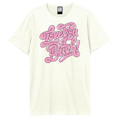 Lizzo Love You Bitch Amplified Vintage White Large T Shirt