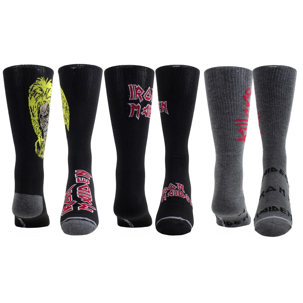 Iron Maiden Socks 3 Pack In Guitar Tin (One Size)