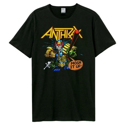 Anthrax I Am The Law Amplified Vintage Black Small T Shirt