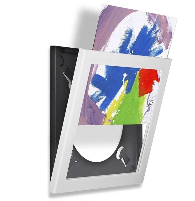 White LP Flip Frame