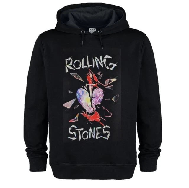 Rolling Stones Hackney Diamonds Amplified Black XX-Large Hoodie Sweatshirt